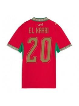 Marokko Ayoub El Kaabi #20 Heimtrikot für Frauen WM 2026 Kurzarm Marokko Ayoub El Kaabi #20 Heimtrikot für Frauen WM 2026 Kurzarm